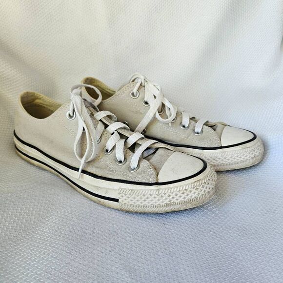 Converse All Star Low Top Sneakers in Light Grey Size 7.5 - Picture 1 of 6